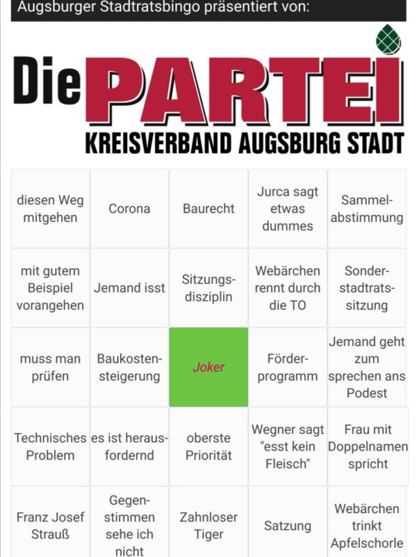 Blog – Die PARTEI Kreisverband Augsburg Stadt